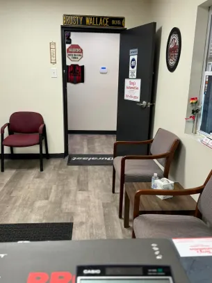 Lobby seating area